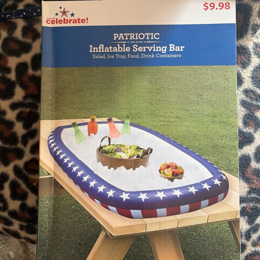 Inflatable serving bar